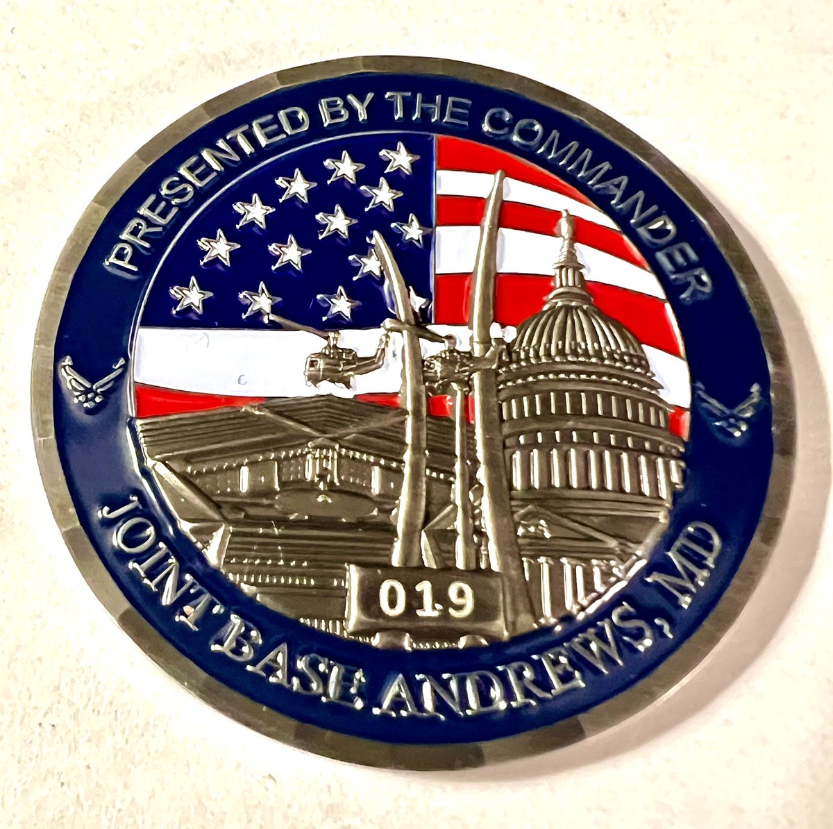 Honored to receive this Commander’s challenge coin.