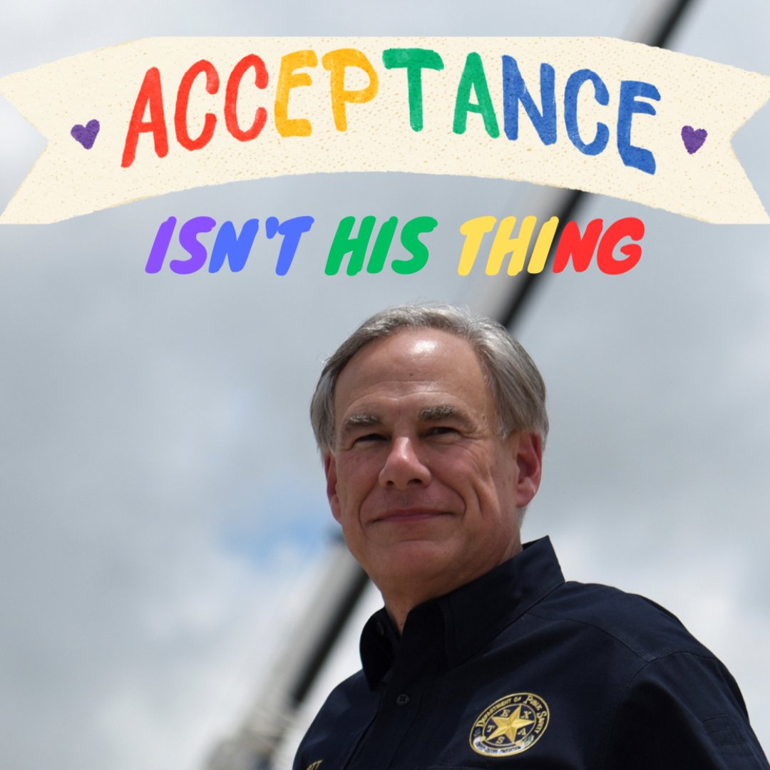 Greg Abbott has been very proud of his 'Parents Bill of Rights' (as if parents didn't already have access to the information it affords), but I find it interesting that the parents of LGBTQIA+ are afforded no rights by our esteemed governor. #YallmeansALL