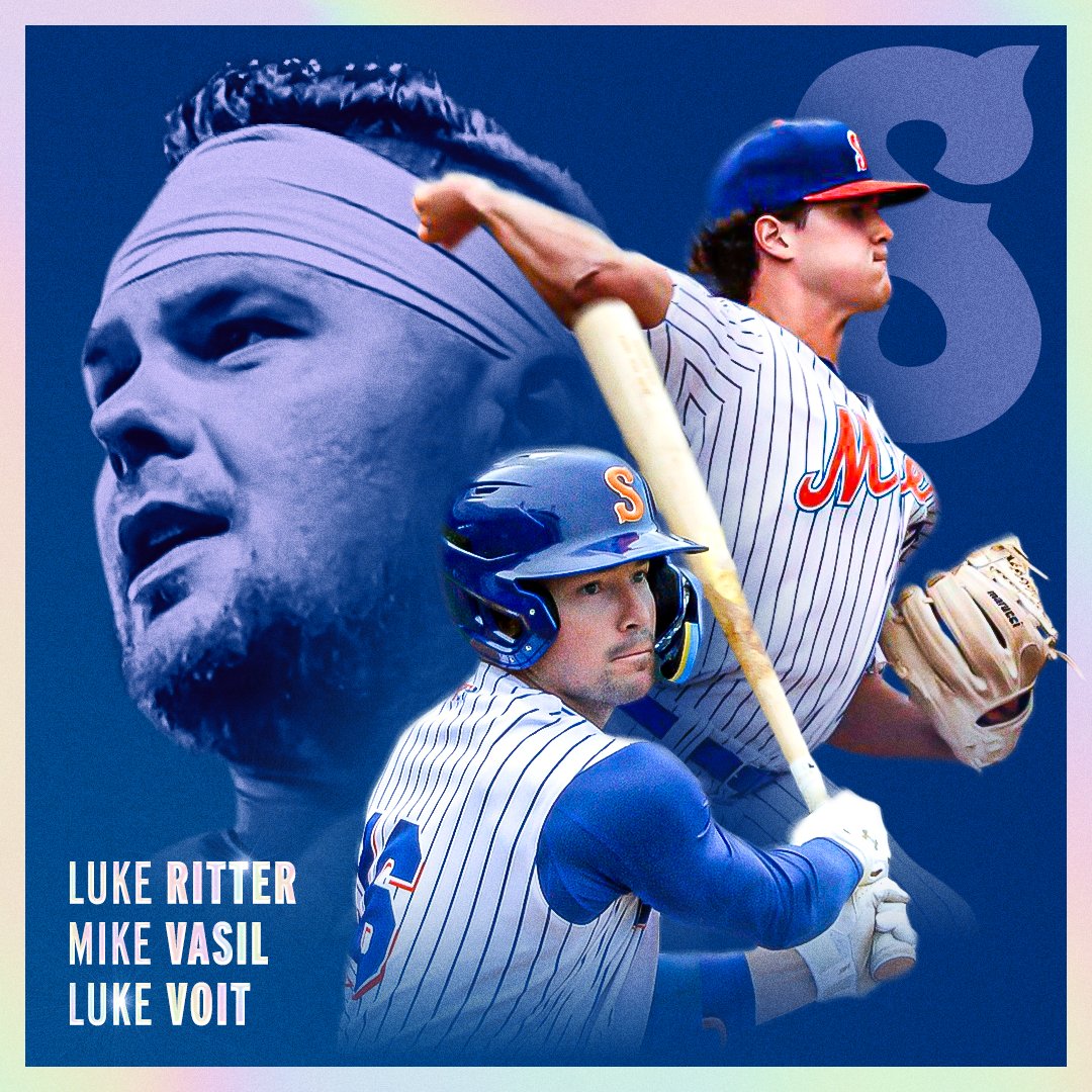 Syracuse Mets on X: Meet the newest Syracuse Mets! • Hitting machine Luke  Ritter, promoted from Binghamton • Top @Mets pitching prospect Mike Vasil,  promoted from Binghamton • Luke Voit, needs no
