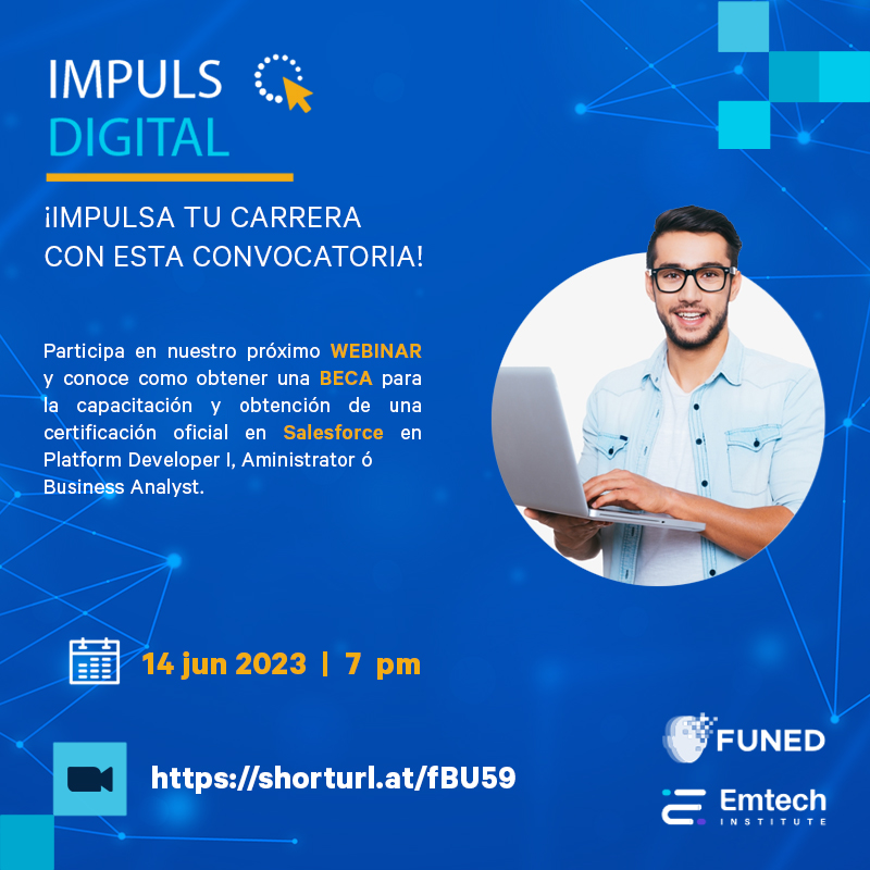 Fundacion_UNAM's tweet image. #Funed, @SantanderMx y #Emtech te invitan a participar en el próximo webinar: &quot;Impulso Digital&quot; ¡Participa para obtener una beca! 🙌 Este próximo 14 de junio a las 19:00 horas ¡Mucho éxito!