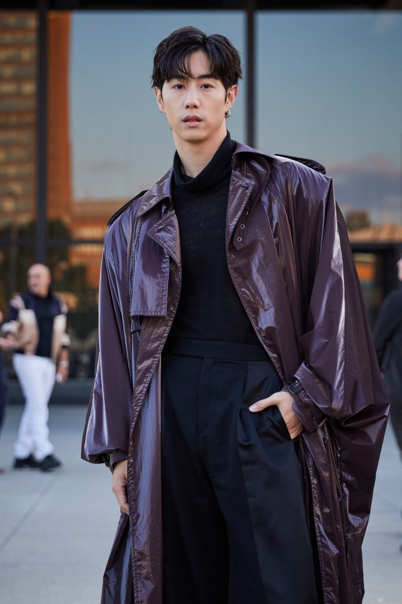 GQMagazine's tweet photo. Mark Tuan attends the Saint Laurent Men's Summer 24 Show https://t.co/YspEUh8xkm