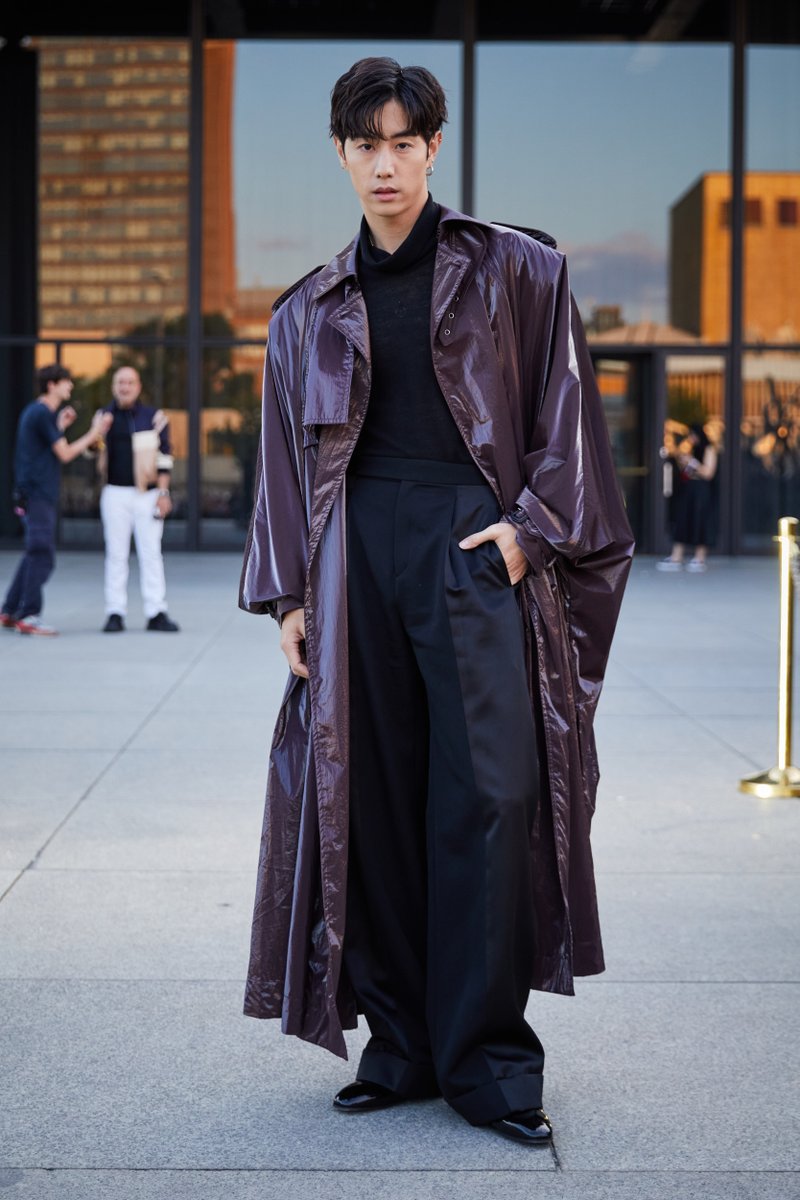 GQMagazine's tweet photo. Mark Tuan attends the Saint Laurent Men's Summer 24 Show https://t.co/YspEUh8xkm