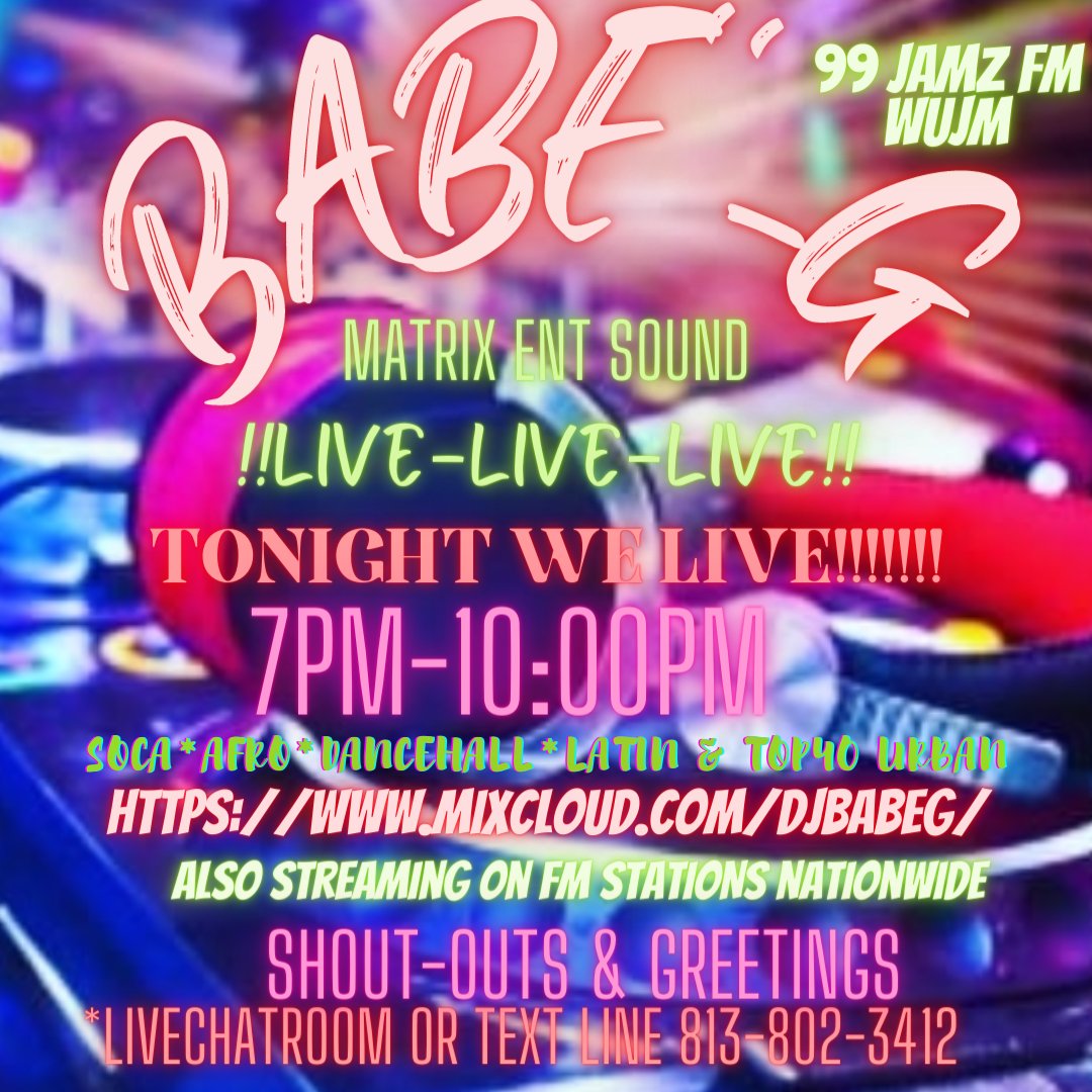 THIS IS THE FLEX LATER!!!
WE LIVE ON YOUR AIRWAVES
mixcloud.com/djbabeg/
FROM 7P.....