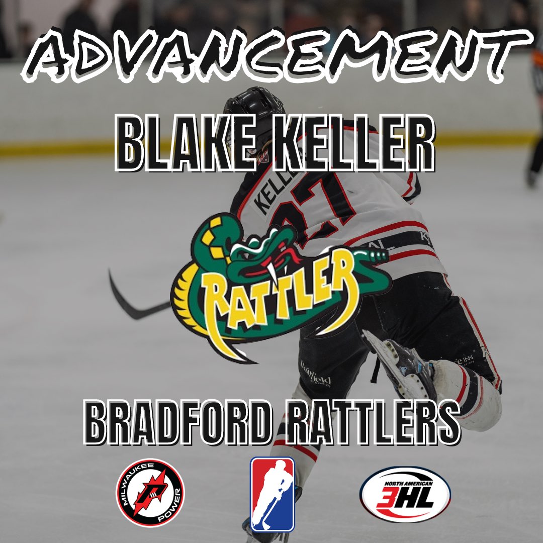 Congratulations to Blake Keller on his advancement with the Bradford Rattlers of the GMHL!

We wish you the best of luck at the Tier 2 level!👏
@NA3HL
#PowerSurge