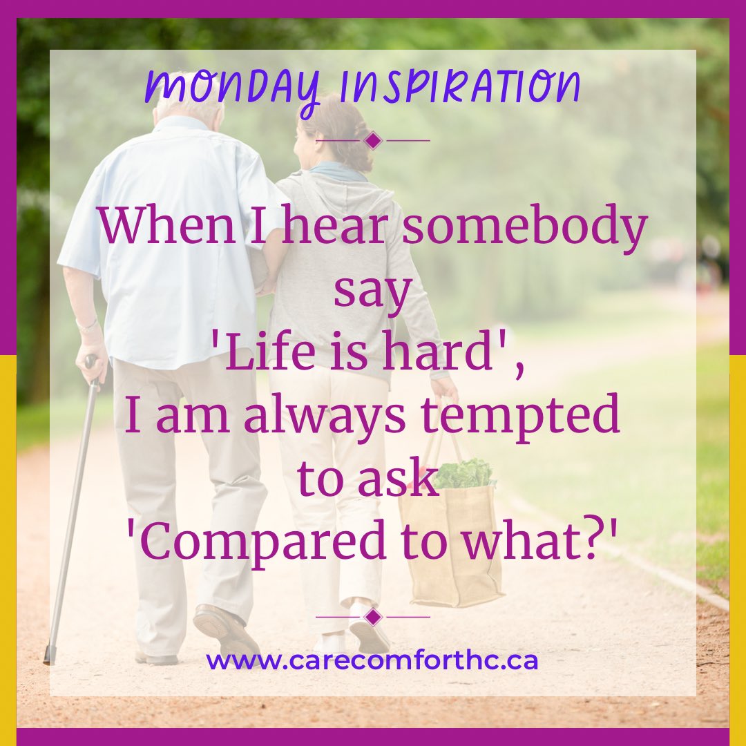 CareComforthc's tweet image. #MotivationMonday 

LIFE IS ALL YOU&apos;VE GOT TO GET ALL YOU WANT!

Live it!
_____________________________

We deliver care 24/7; 365days a year. Visit our website on carecomforthc.ca or call I +1 778 244 8335 to book our services. #care #comfort #inhomecarecanada