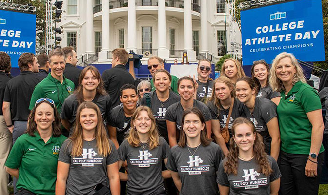 GNAC Sports (@gnacsports) on Twitter photo #GNACROW | Two weeks after winning the #D2ROW championship, <a href="/HumboldtJacks/">Cal Poly Humboldt Lumberjacks</a> visited the <a href="/WhiteHouse/">The White House</a> as part of College Athlete Day.
bit.ly/3N2FDzU #GNACROW | Two weeks after winning the #D2ROW championship, <a href="/HumboldtJacks/">Cal Poly Humboldt Lumberjacks</a> visited the <a href="/WhiteHouse/">The White House</a> as part of College Athlete Day.
bit.ly/3N2FDzU