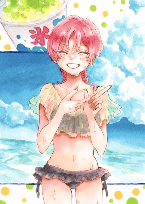 「食べに行かね?」 #コピック #illustration