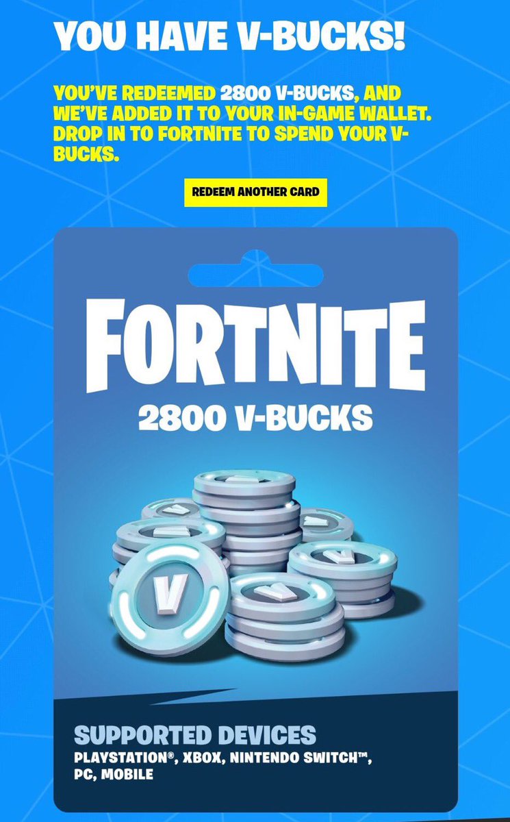 Carte Vbucks 2800 - Fortnite