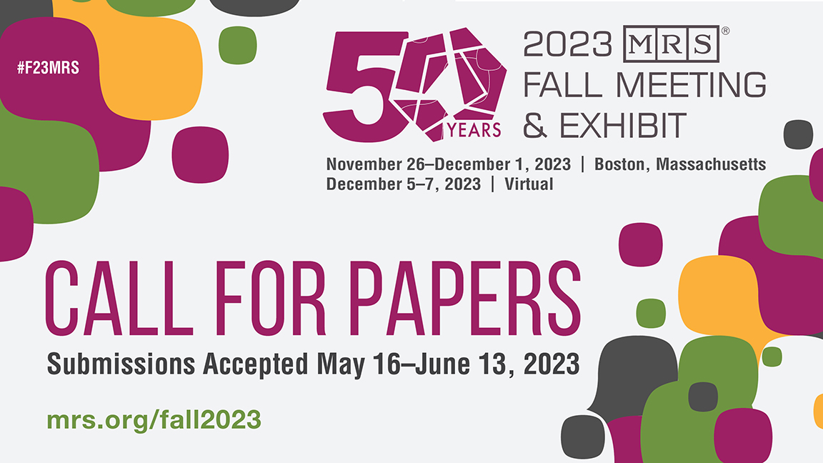 Materials_MRS's tweet photo. Are you joining us in Boston? Call for Papers CLOSES TOMORROW 11:59 PM (EST)

Share your findings and inspire materials researchers worldwide > https://t.co/FlruVwPSDV

#MaterialsResearch
#materialsscience #science #stem #engineeringresearch #F23MRS https://t.co/tuy5A5wA7H