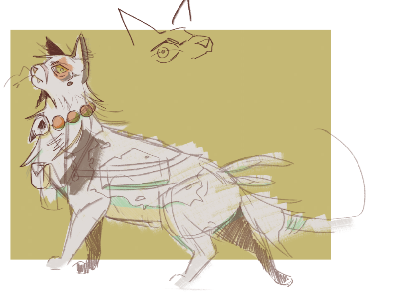 zuncik's tweet photo. doodle of an old oc I will most definitely not be finishing 

#oc #warriorcats https://t.co/KBtuPr8gSa