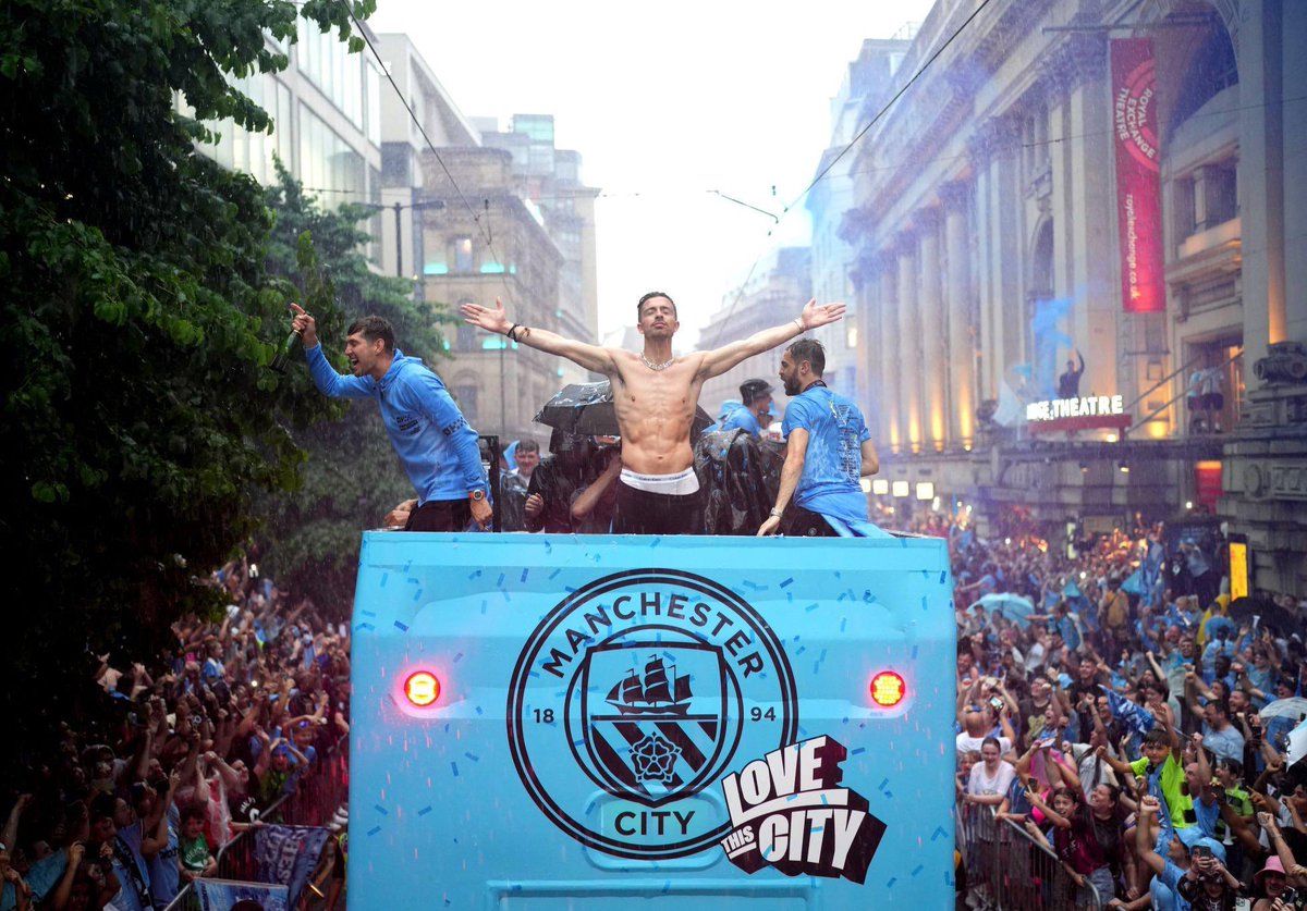 City_Xtra's tweet photo. This is how it feels to be City. 🥶🏆 @JackGrealish https://t.co/mD3CUTvFgq