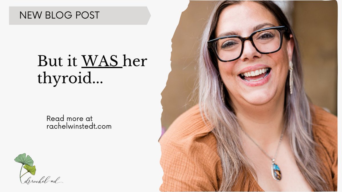 RachelWinstedt's tweet photo. New blog post up about the a patient who had thyroid issues causing her weight gain and the importance of working with a doctor who knows how to interpret labs and not just restate “normal” reference ranges. https://t.co/mEzISyJGAr #drrachelnd #hormonehealth #thyroid #NatMed #ND https://t.co/OsCR3abGuq