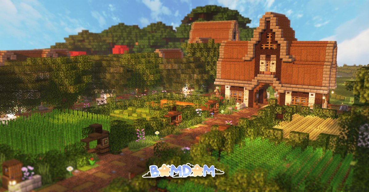 bamdammc's tweet photo. My newest stable and farm build! I hope you like it! If you do like my build style be sure to check out my #Fiverr with the link below!

https://t.co/rIbu6U39DC

#Minecraft #mcbuilds #mcstables #bamdam https://t.co/rK5hUrAEoE