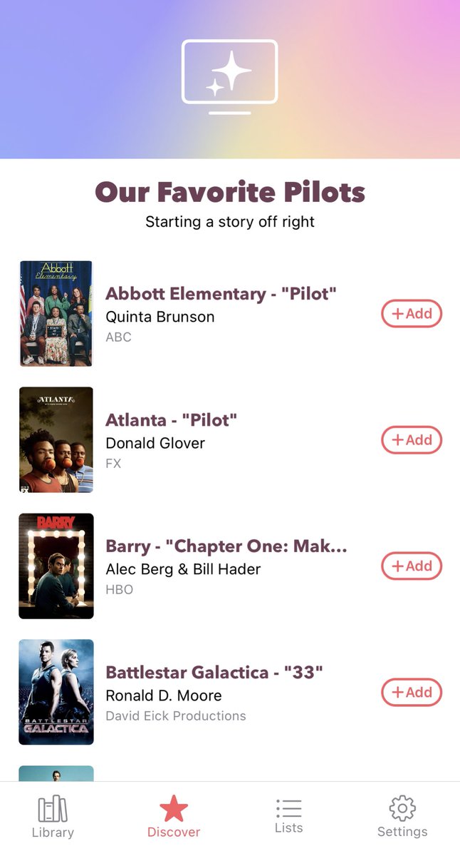 qapps's tweet image. Every Friday this summer, we’re featuring a new script collection in Weekend Read. This week, some of our favorite pilots! apps.apple.com/us/app/weekend…