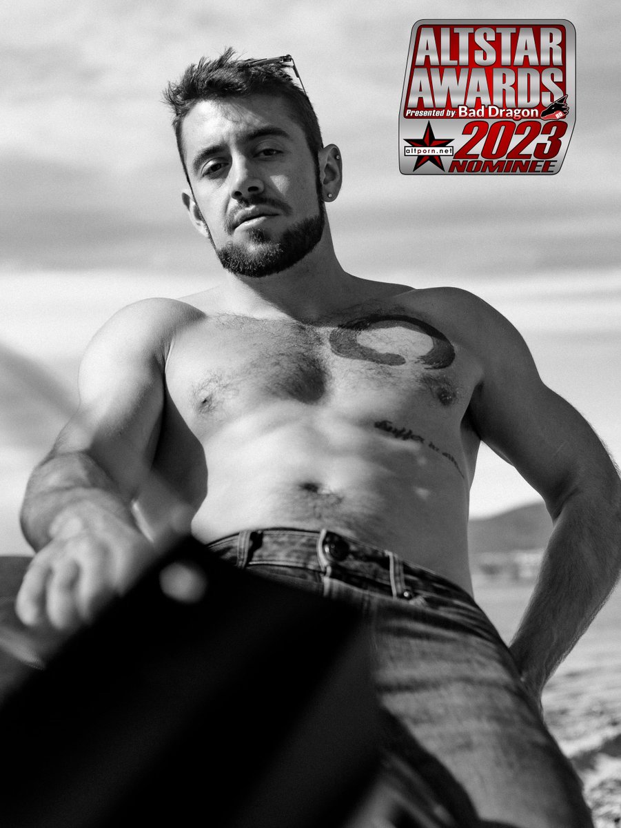 TheRubPR's tweet photo. You love his films &amp; wish he was in your bed, so #rockthevote EVERY DAY for @HippieGQ_ in @AltPornNet Awards nom for Best Male Performer of the Year https://t.co/SPT57is67b! https://t.co/q0gXe3ToFF