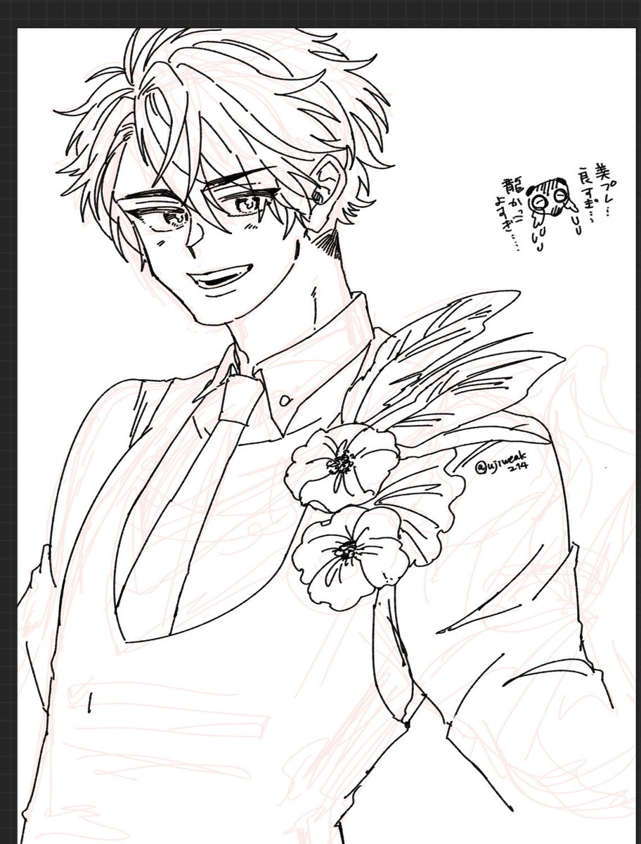 練習にこれまで描いてこなかった推しを描いていく… 