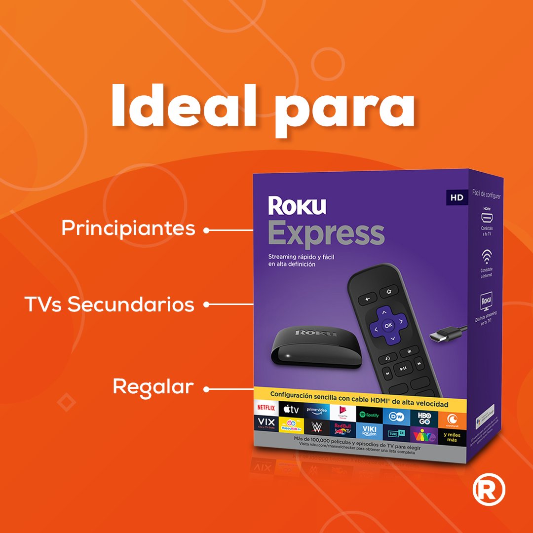 RadioShack_Mex's tweet photo. Con el Roku Streaming Express, lo complicado ya no será tener acceso a entretenimiento, sino poder elegir qué ver con todas las opciones que ofrece. 😎🍿
Consíguelo aquí: https://t.co/YT5QGpXAbi
#ConectandoContigo #AmamosLaTecnología https://t.co/wrwN2iZsM3