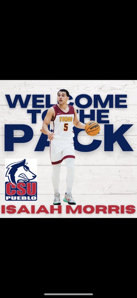 isaiah5morris's tweet photo. Excited to announce that I’ll be transferring to CSU Pueblo to finish out my eligibility and work towards my masters! Couldn’t be more thankful for this opportunity to continue playing the game I love WITH MY BROTHER🧬‼️God is Great! Can’t wait to get goin! https://t.co/3eMdkEzfZO
