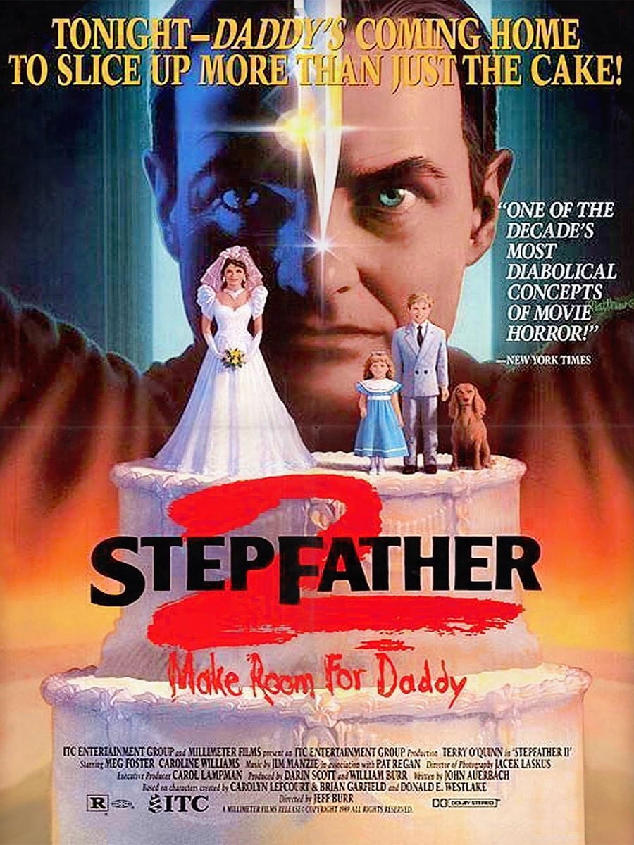 ffbmovienight's tweet photo. Hey-oooo! THIS FRIDAY,JUNE 16,on #FFBMovieNight the gang celebrates the weekend early when we watch “Stepfather 2”!

Hang with us Fri. at our WATCH PARTY featuring this creepy classic from the late 80s!😀

FRIDAY 9pm EDT/8C @ Tubi!! 

See y’all then!!🔪🎂 https://t.co/60028UHukP