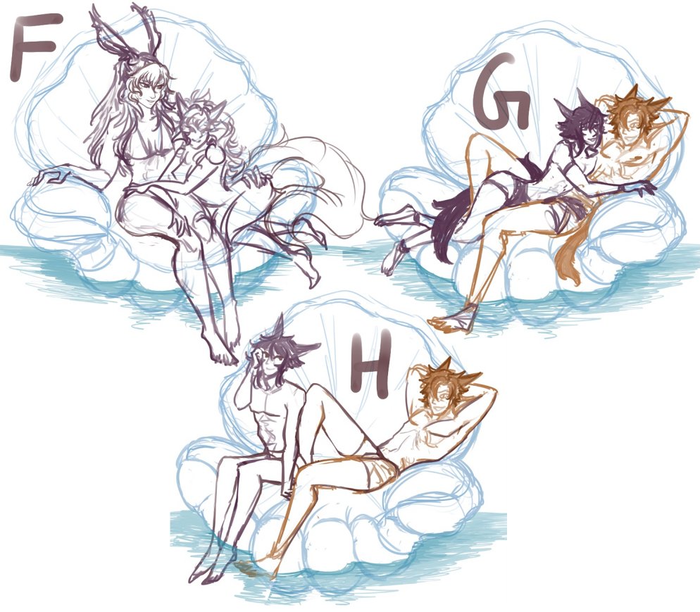 sammi_doodles's tweet photo. Summer Float YCH C/mms Open!
Solo $20-USD, Pair $25-USD
You choose: pose + swimsuit + float color + simple daytime or sunset ocean bg
Art will be like example!
Bodytypes can be changed/altered but I cannot draw Lalafell with my current poses I'm sorry!
See below for more info! https://t.co/km1zRIeCQw