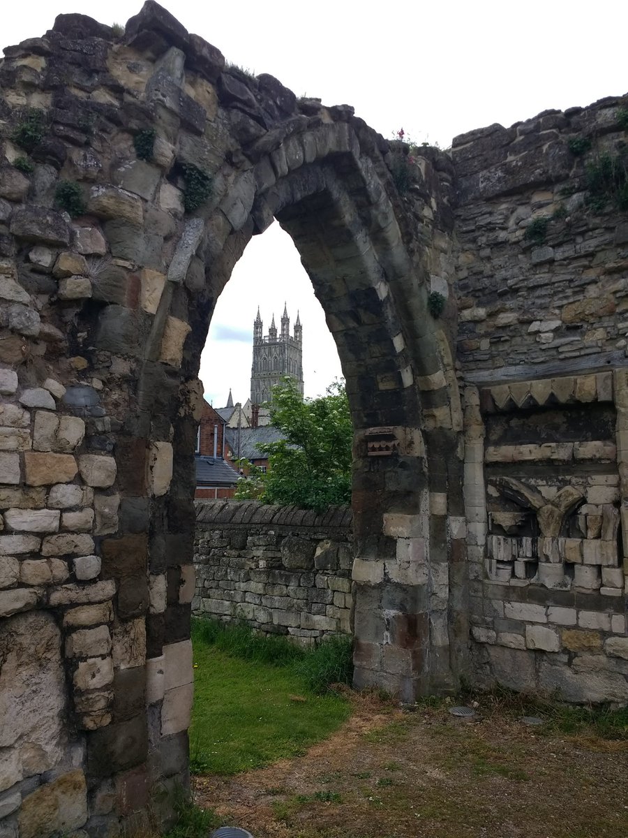 On this day in 918, Aethelflaed of Mercia died in Tamworth and was buried here at St Oswald's Priory in  Gloucester