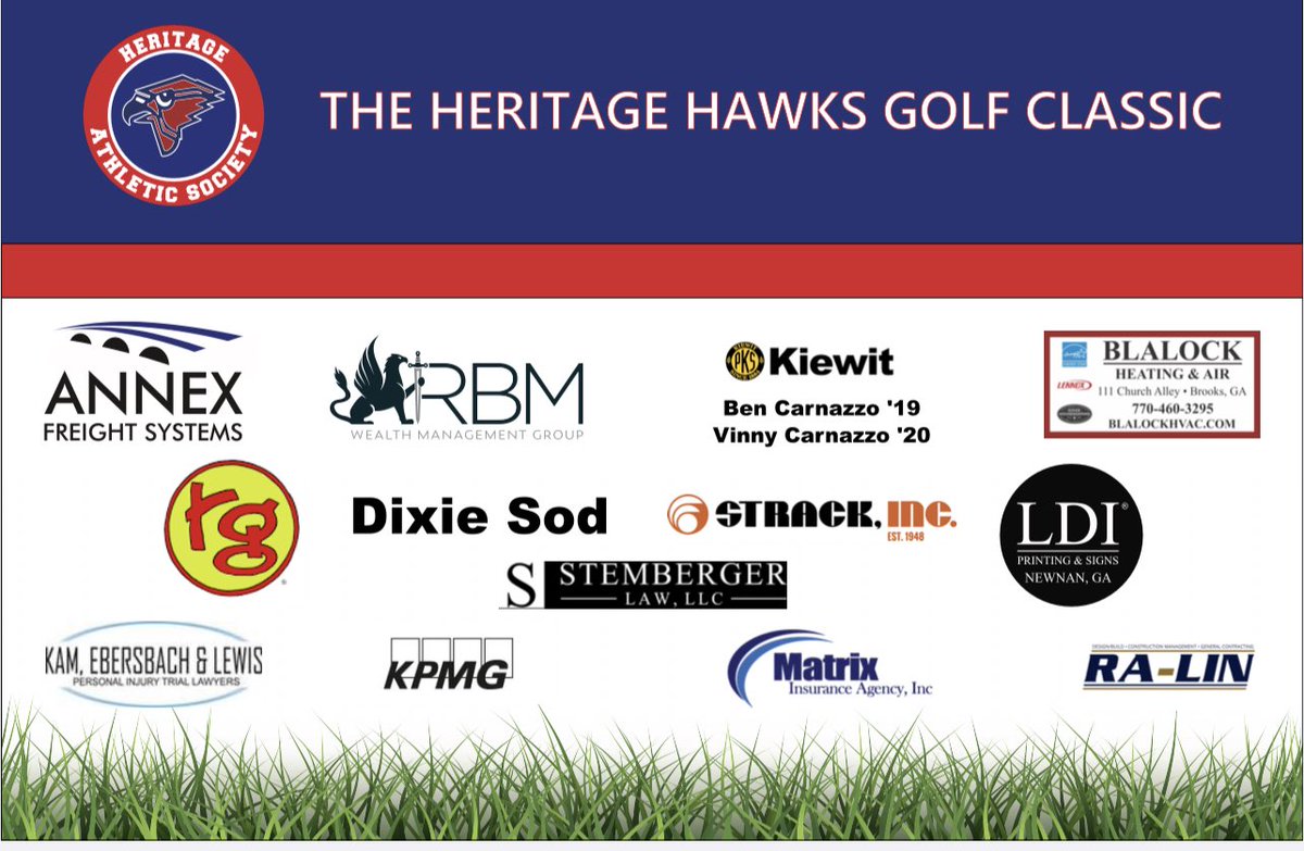 Thank you to all of our sponsors, volunteers, people who donated, and supporters that made this year’s  Heritage Athletic Society Golf Tournament a success! #BuildTheNest