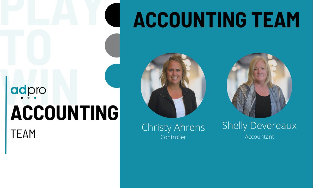 AdProResults's tweet photo. Our Controller and Accountant ensure our books are in order and bills are paid on time. We are incredibly grateful for everything you do, Christy and Shelly! https://t.co/oYIrkkiTRf