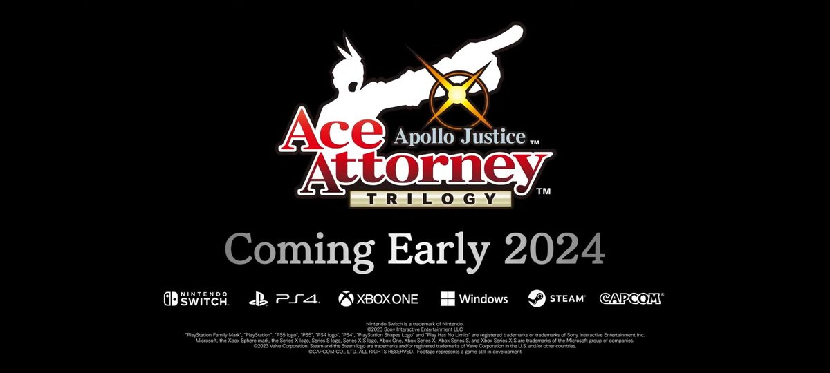 Apollo Justice: Ace Attorney Trilogy is heading to PC in early 2024
