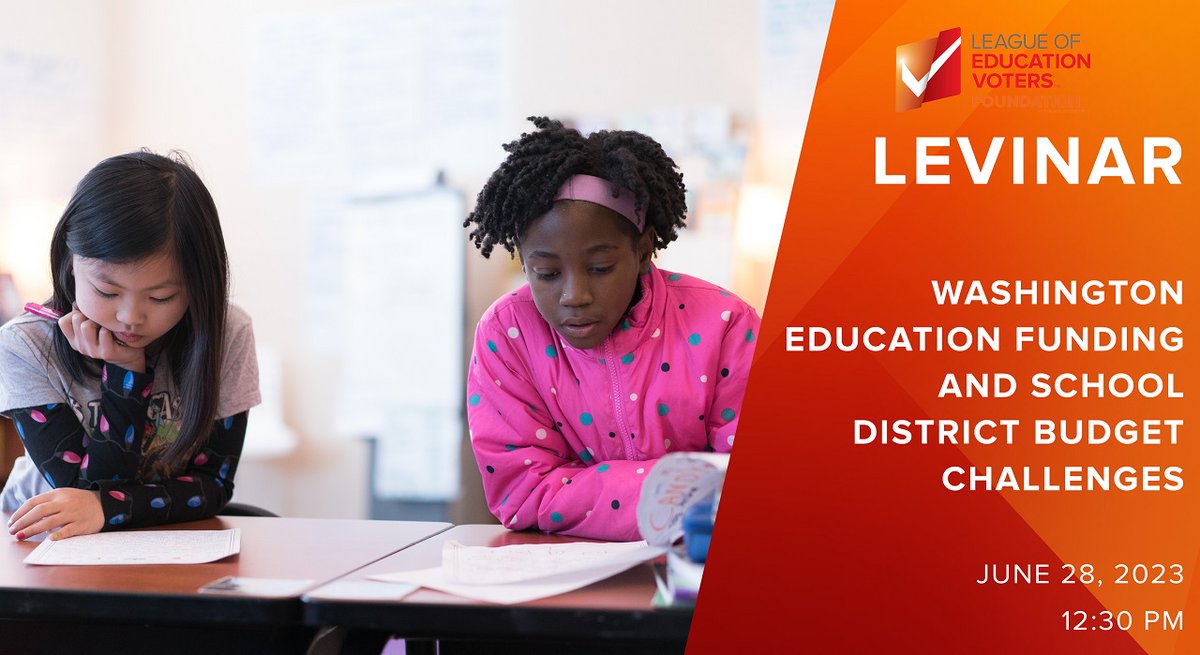 Free @edvoters webinar 6/28 - School districts across #WAedu face challenging decision points, w/ many needing to consolidate resources. We will examine why districts are in this situation & discuss solutions. Register now. bit.ly/budget_challen… @spokaneschools @UWCollegeOfEd