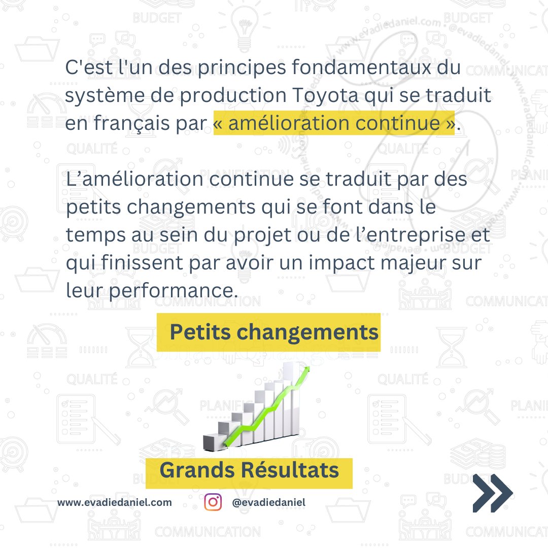EvadieDaniel's tweet image. Kaizen? Que veut dire ce mot? Et comment Toyota l’applique-t-il dans la construction de ses véhicules?
Nous vous invitons à regarder la 2ème partie de l’épisode 6 de ProjectPro sur le secteur automobile.
#projectmanagement #projectmanager #projectmanagementtips #management