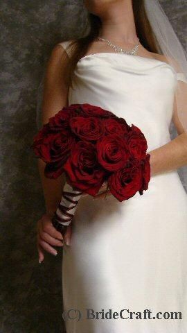 A classic bridal bouquet of red roses is always in style...   #MKEFlowerMarket