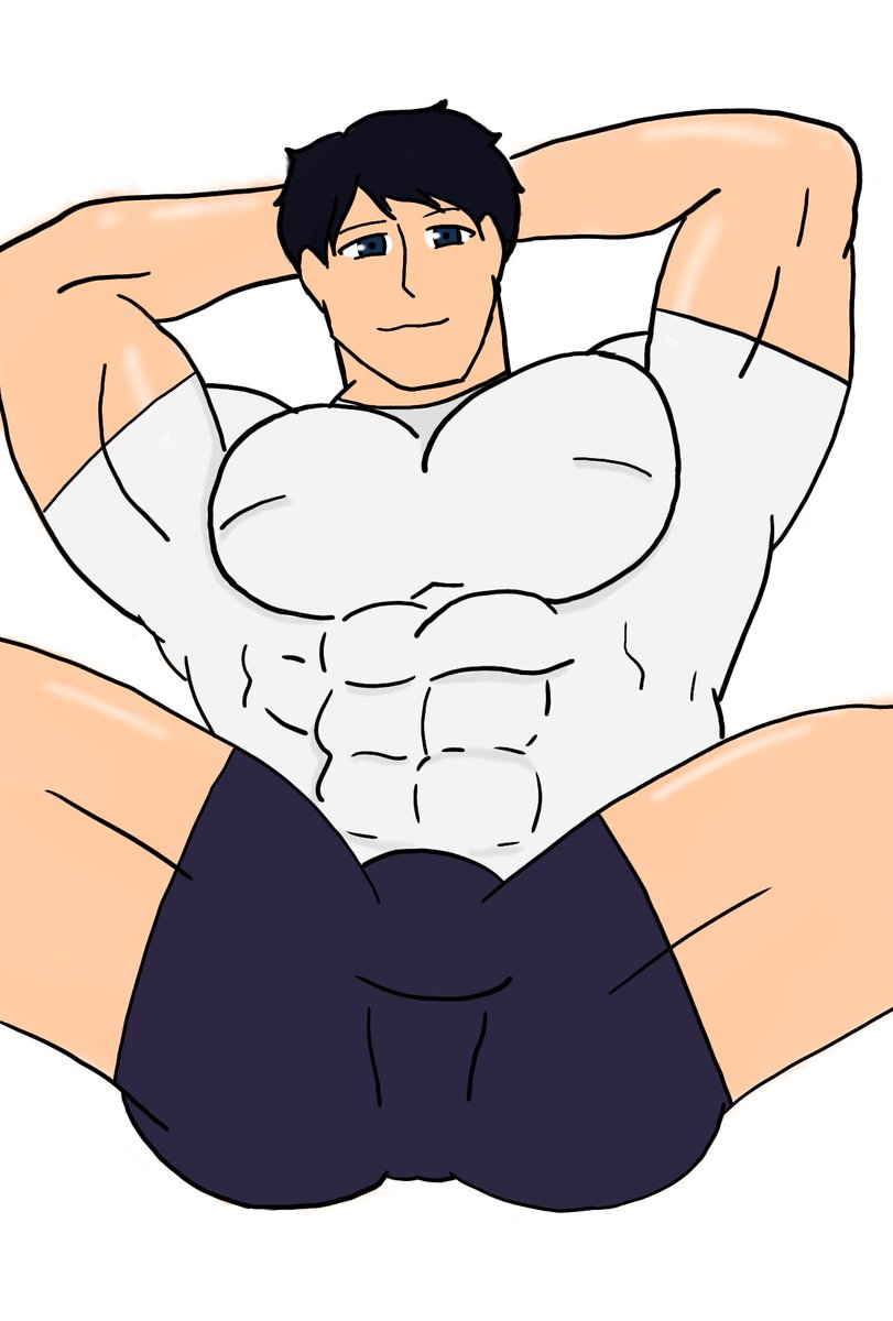 _Bluedraw's tweet photo. Doing stretching before u Fu*k me 😋🥵 https://t.co/A6BGDBeFzG