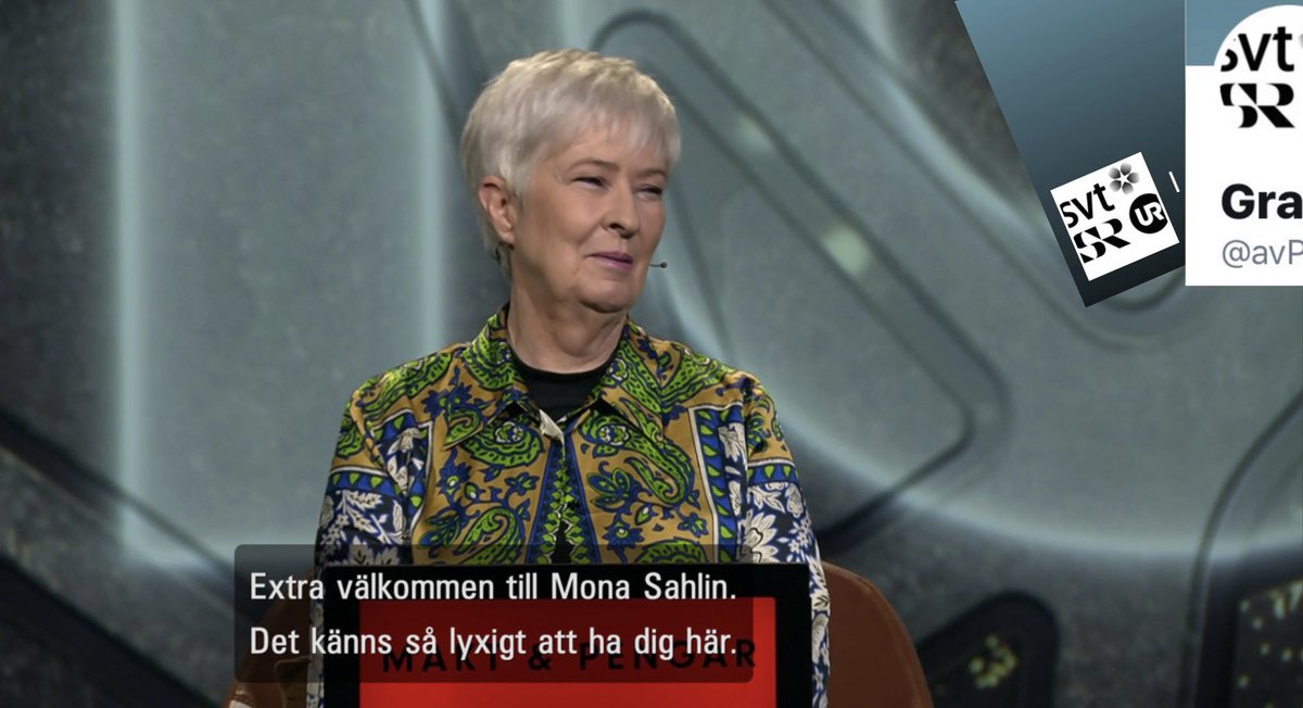 Tidigare S-ledaren Mona Sahlin hyllas i @SVT:s frågesportprogram ”Muren” och får svara på ämnet ”Makt och pengar”. Men @SVT har inte rapporterat om att Sahlin jagas av Kronofogden för nya miljonskulder, enligt @Bulletin_Nu. ”Public service” ger vissa hur många chanser som helst.