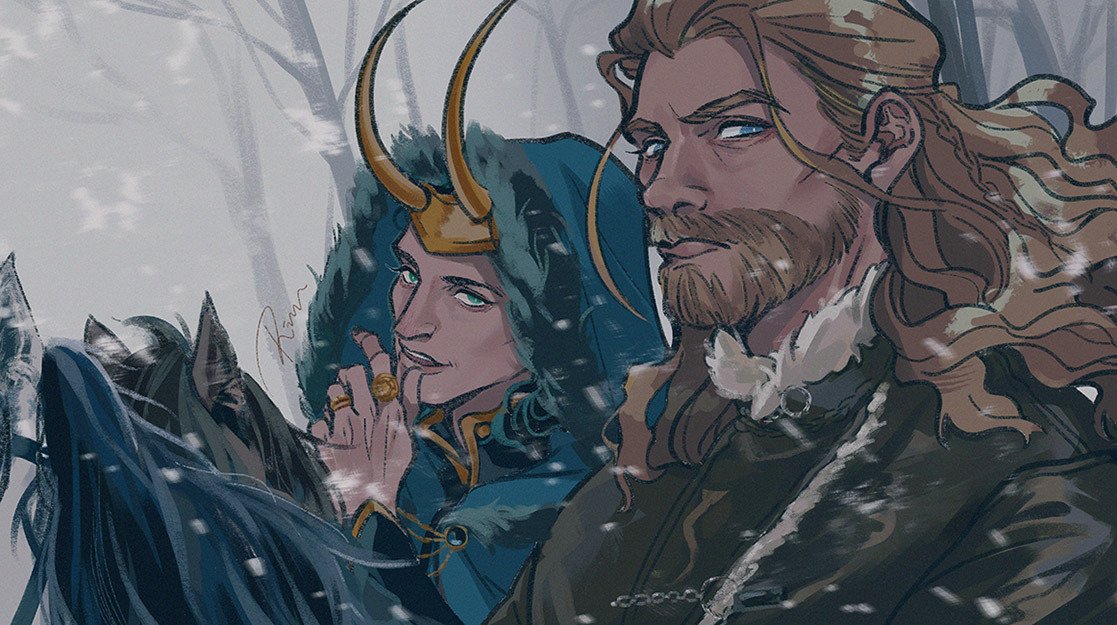 RT @lokistrangee: In love with this art
#loki #thor #brodinsons https://t.co/vuJ2hbgVLu