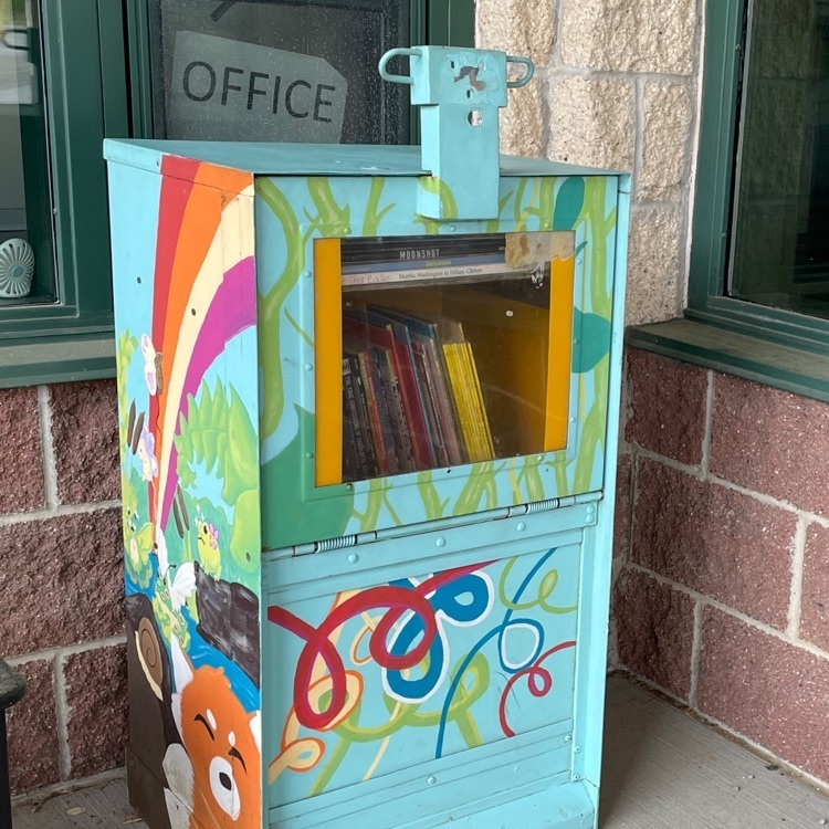 Thanks to the Ohio County Virtual Lions Club, whose members repurposed old newspaper boxes, we have a free little library in front of the school. Stop on by. Take a book. Leave a book (children’s titles only please). #beareader