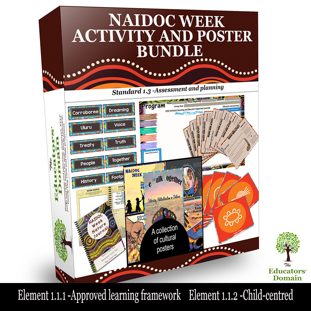 NAIDOC Week celebrations will be held from 2 – 9 July 2023. View our '𝐍𝐀𝐈𝐃𝐎𝐂 𝐖𝐞𝐞𝐤 𝐀𝐜𝐭𝐢𝐯𝐢𝐭𝐲 𝐏𝐚𝐜𝐤” at  educatorsdomain.com.au/product-page/n…  #eylf #nqs #mtop #qklg #veyldf #educatorsdomain #nqf #NAIDOC #Elders