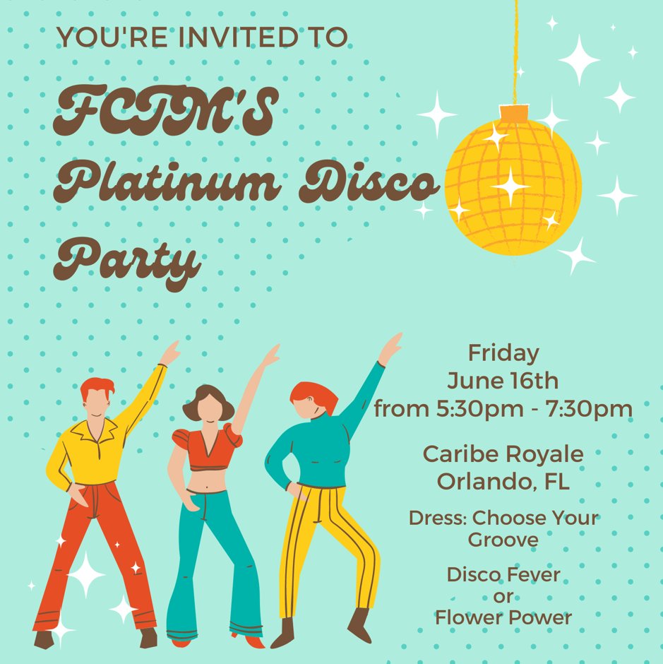 Join us at our Platinum Disco Party on Friday night #FCTM2023
