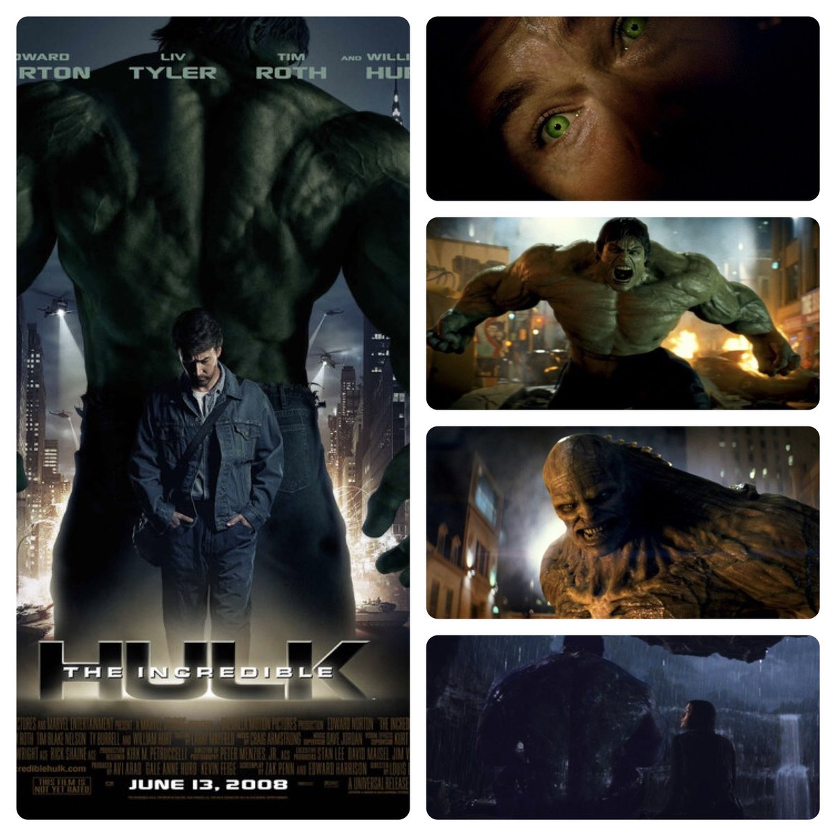 The Incredible Hulk celebrates it's 15th anniversary today
#theincrediblehulk #incrediblehulk #hulk #brucebanner #bettyross #emilblonsky #abomination #thaddeusross #classicmovie #classicfilms #universal #universalpictures #universalstudios 
#marvel #mcu #mcufans #mcumovies