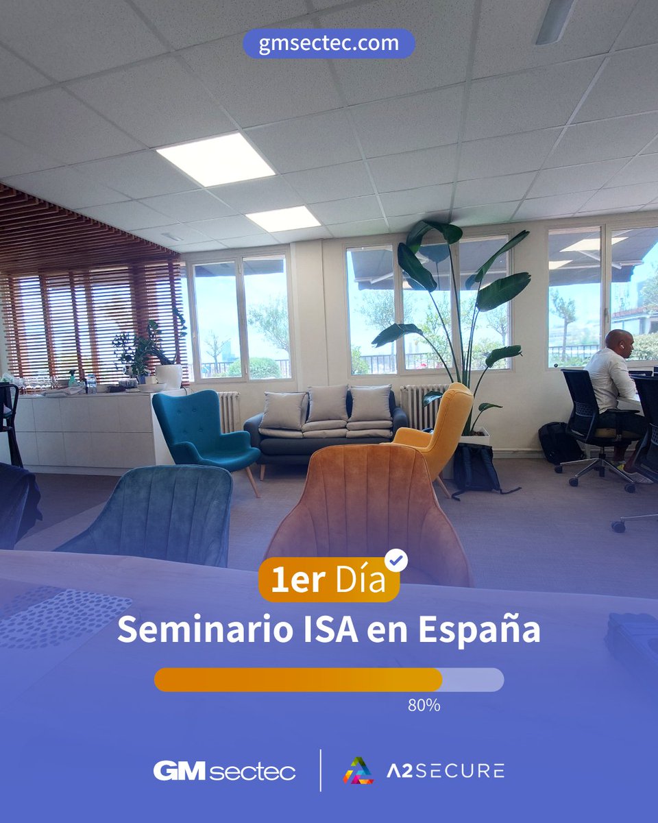 gmsectec's tweet photo. Superado el J̶e̶t̶ l̶a̶g̶, 𝟭𝗲𝗿 día de 𝘀𝗲𝗺𝗶𝗻𝗮𝗿𝗶𝗼. 🇪🇸 ✅ Iniciamos nuestra travesía en España junto con @a2secure y una asistencia perfecta. 👊🏼 ¡Agradecemos infinitamente su confianza!
𝗣𝗗: Mañana nos encontraremos nuevamente.
#GMsectec #A2Secure #PCIDSS #España https://t.co/z4eM08OW09