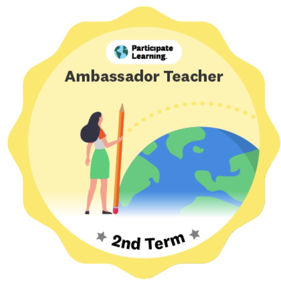 TaviannaPrince's tweet photo. Yeah!!!🎉🎉🎉🥳🥳🥳 second year of teaching, growth, new experiences, challenges as an ambassador teacher #UnitingOurWorlds @ParticipateLrng @participate. Thank you https://t.co/xuXqnSxmzT