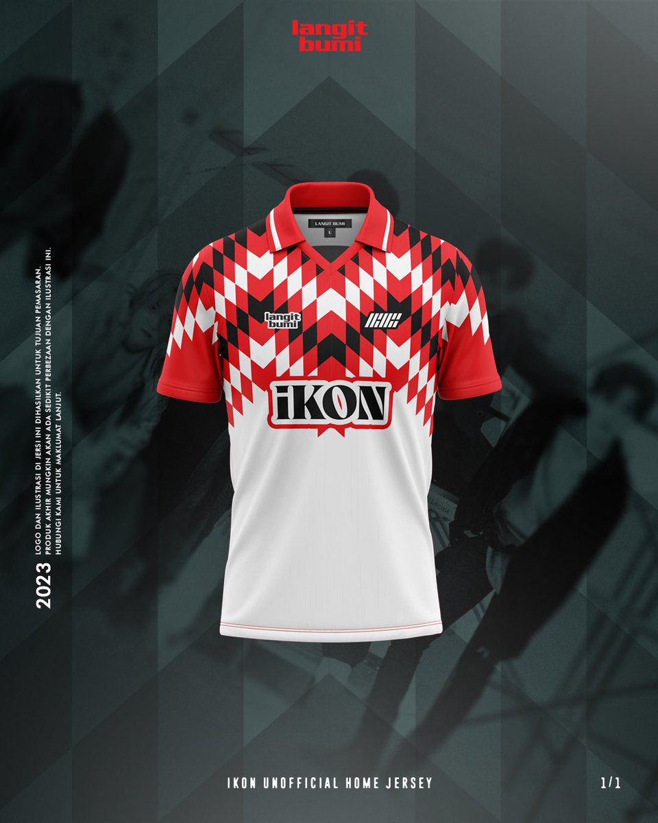 atlangitbumi's tweet photo. iKON UNOFFICIAL HOME JERSEY

Pre-order kini dibuka. Setiap jersi yang dibeli ketika pre-order akan dihantar lebih awal sebelum konsert iKON! ❤️🤍🖤

Klik link di bawah untuk membuat tempahn 📌

https://t.co/bl6yw8s55s
🌐 atlangitbumi
#langitbumi #footballcult #kpop #iKONWORLDTOUR https://t.co/cyJ2l1QS1R