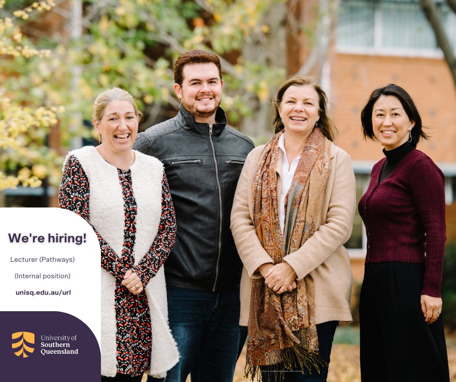 CollegeUsq's tweet photo. We're hiring 💼!!
Are you passionate about social inclusion?
Are you committed to creating a supportive environment for all students?
Check out this internal employment opportunity 👉https://t.co/aKRfii5IRF
#unisqproud #wideningparticipation #pathwaystoexcellence https://t.co/EGDA2WClks