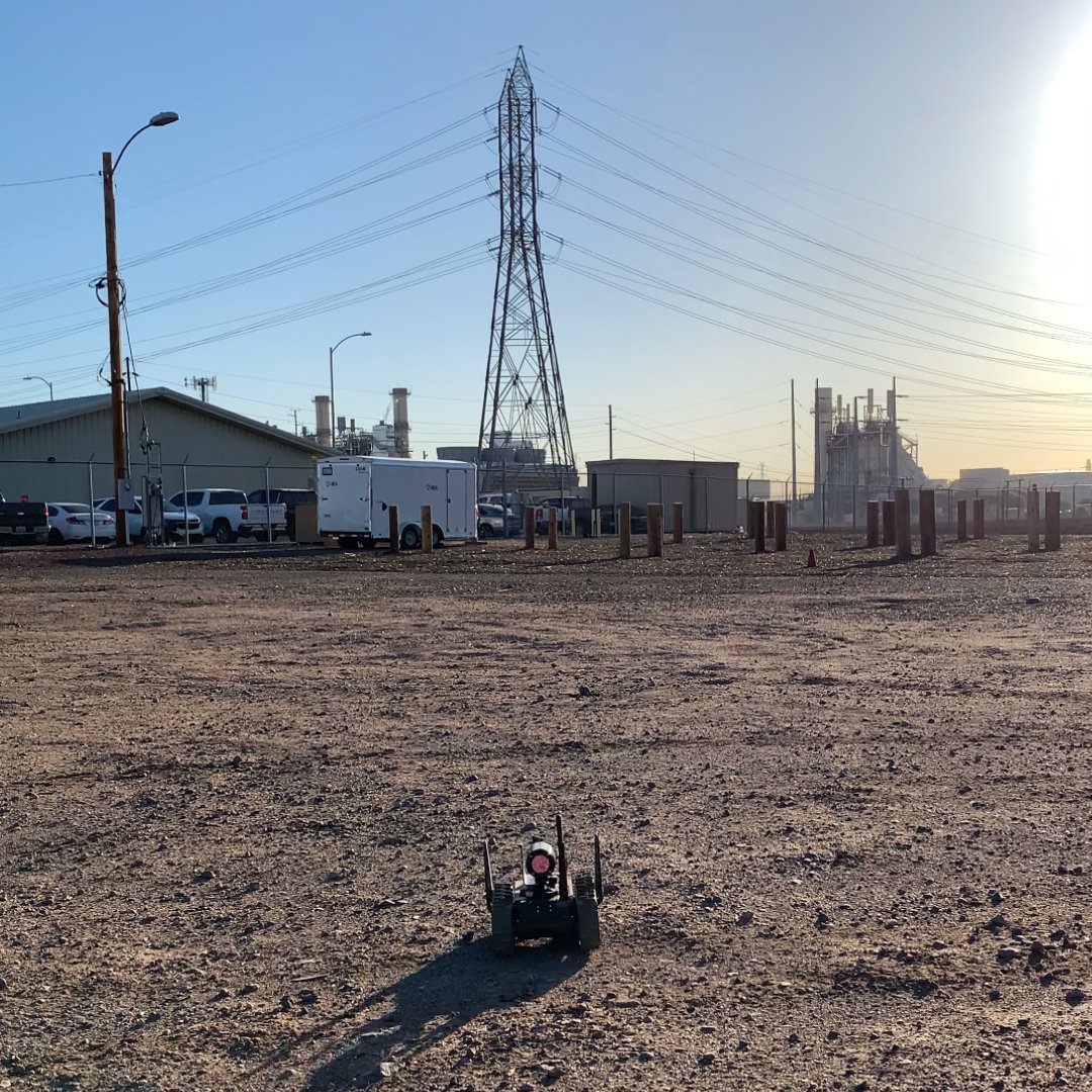 apsFYI's tweet photo. We spend months heading into summer and #monsoonseason inspecting lines and equipment with state-of-the art infrared cameras that allow us to detect potential equipment failure before it results in an outage.

Here is one of our robotic assistants that helps get the job done! https://t.co/JFSMwTlwX2