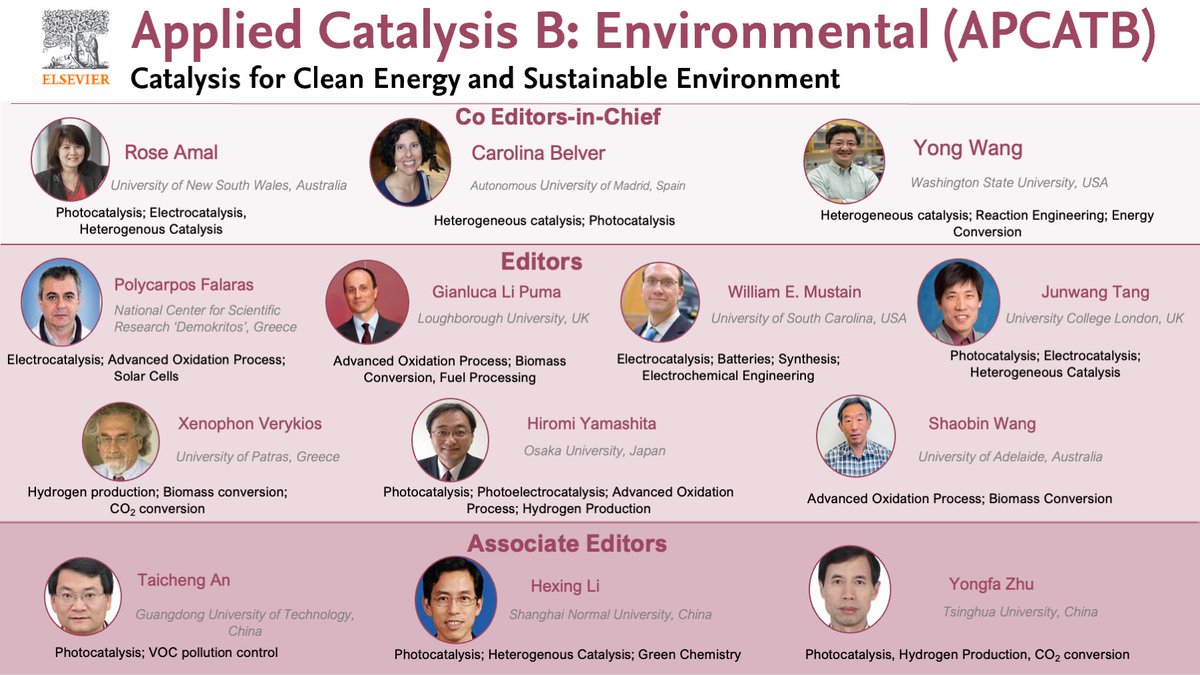 At Applied Catalysis B, we believe in the power of diversity, inclusion, and equity. Spanning across 23 countries and regions 🌍, this diverse editorial team brings a wealth of knowledge, experience, and commitment to serve our readers and authors. 🤝 🌱 <a href="/CatalyzeThis/">Inside Elsevier Catalysis</a>