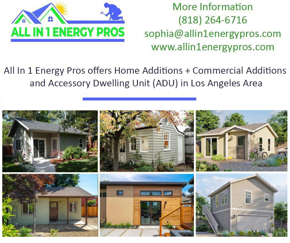 ALL IN 1 ENERGY PROS is your Top #AccessoryDwellingUnit #Contractor Serving #LosAngeles. Contact Sophia at 818-264-6716 Today to get a Free Estimate

allin1energypros.com

#TinyHome #Cabin #OffTheGrid #Home #TinyHomeBuild #TinyHomes #LA #minimalism #frugal #simplicity #OffGrid