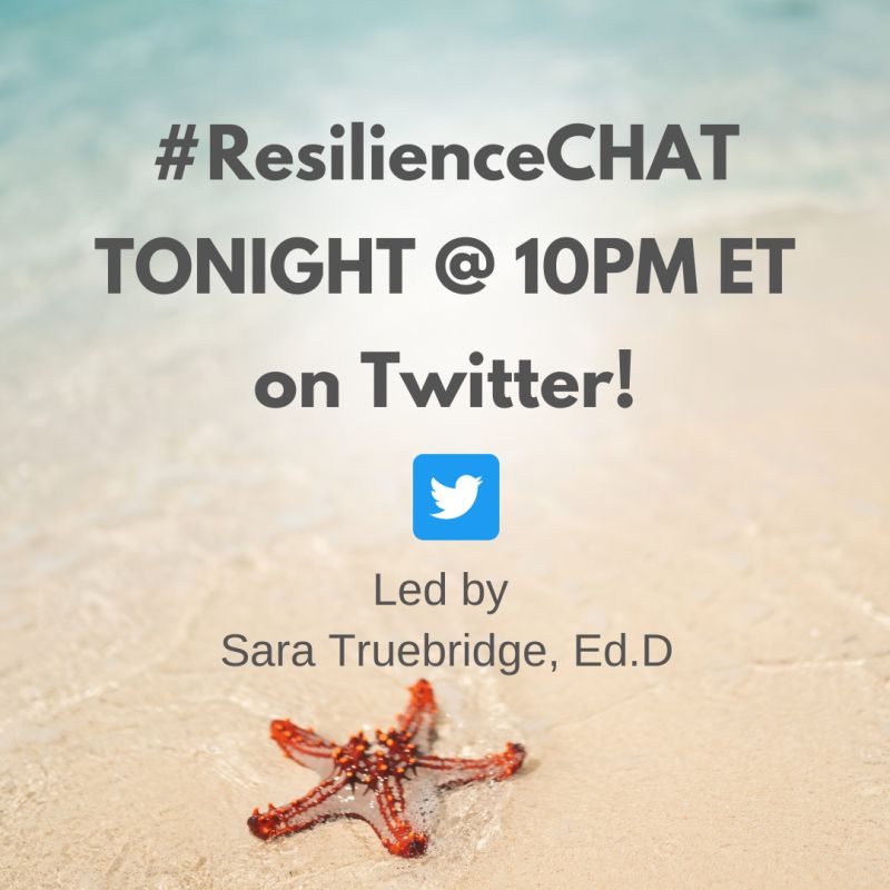 saratruebridge's tweet image. Looking for a great Twitterchat tonight? Join #resiliencechat! Always active and insightful!  @chrisgibsonedu @AhemItsHolly @chrisgibsonedu @MsElliott_Math #relationshift #growthmindset @Flocabulary @TigerMolly11 @StressFreeKids @ChrisQuinn64 @tomtolkien