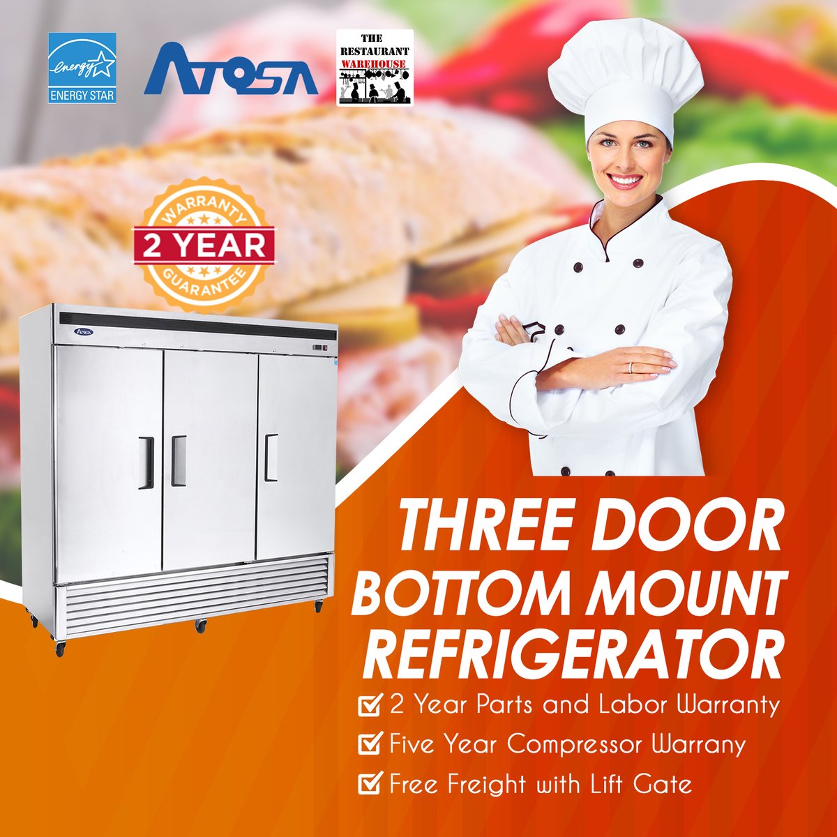 🍔🍟 Keep your food fresh and cool with commercial refrigerators! 💪 Perfect for restaurants, cafes, and food trucks, these coolers will keep your customers coming back for more. 🌡️🥶 #foodstorage #commercialfridge #restaurantequipment

therestaurantwarehouse.com/collections/bo…