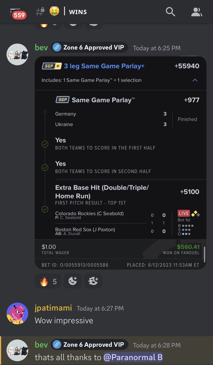thatotherblckg's tweet photo. “this bettor must be from the future”
🥱 +55940 ✅ 

Need numbers?
$1  ➡️ $560.41

@FDSportsbook Public Enemy #1
Zone6. 

#GamblingTwitter https://t.co/ZwqhIREqZg