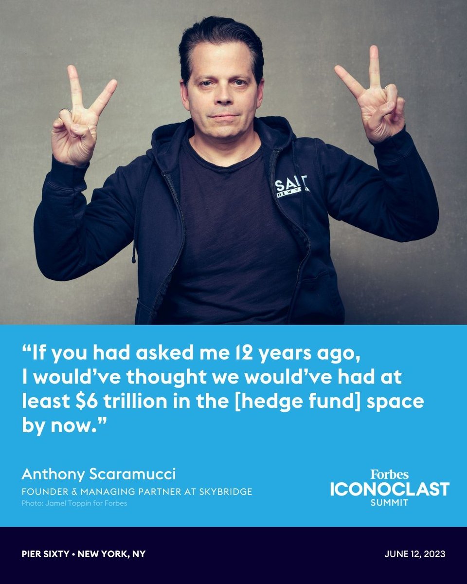 Anthony Scaramucci, founder and managing partner at SkyBridge, spoke at the #ForbesIconoclast Summit about the future of alt. trib.al/2pLbrmk