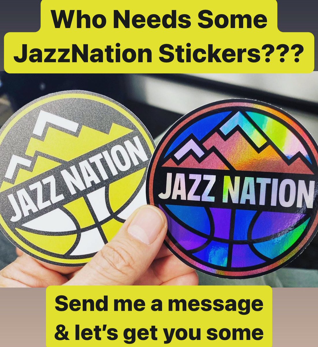 Starting to run low on stock 😳

If you need some JazzNation stickers send me a message & let’s get these in your hands

Everyone who gets em’ .. loves em’
They are 🔥🔥🔥

.
.
.
#JazzNation #UtahJazz #TakeNote
#GoJazz #Utah #NBA